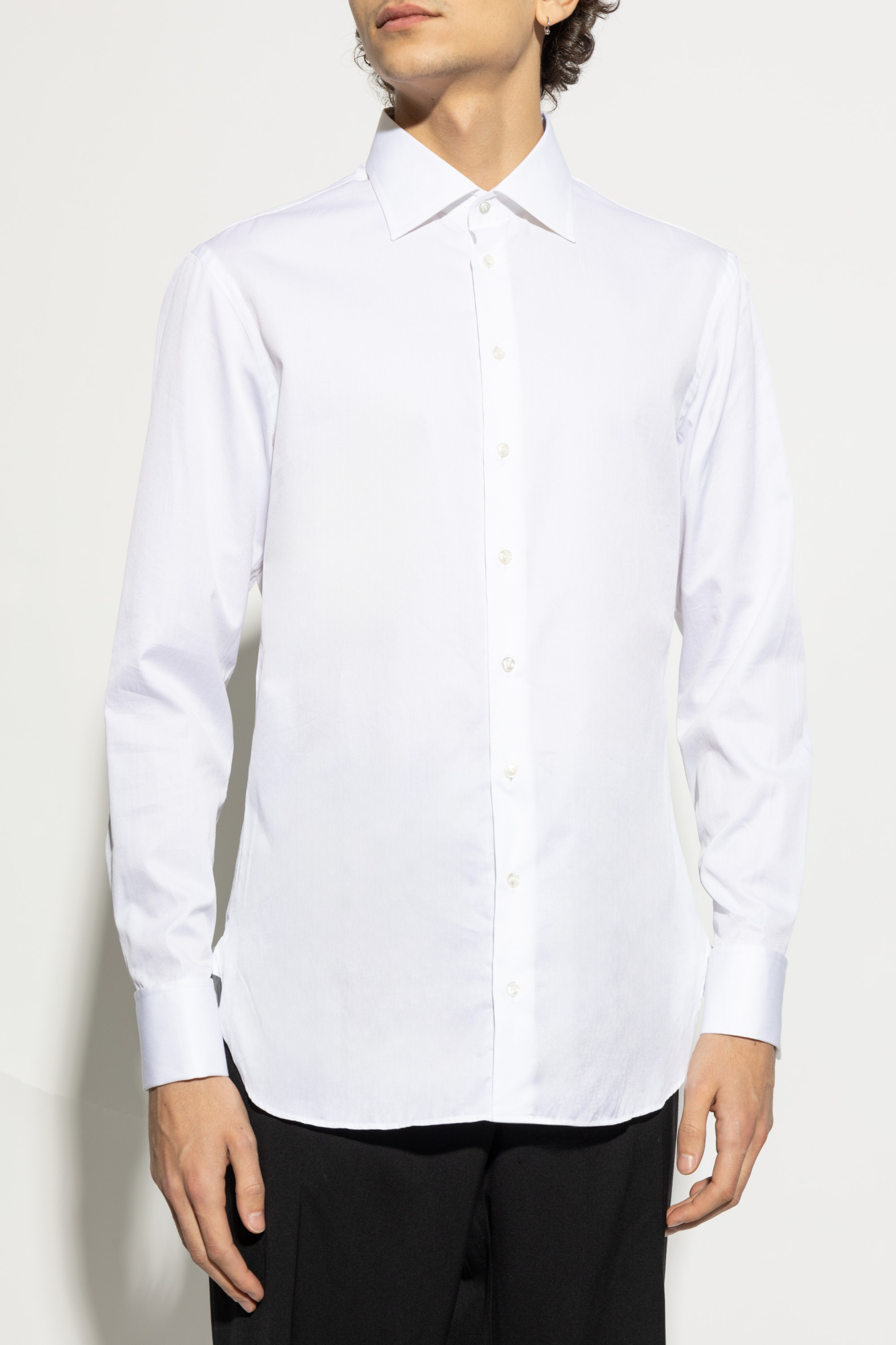 Giorgio armani white deals shirt